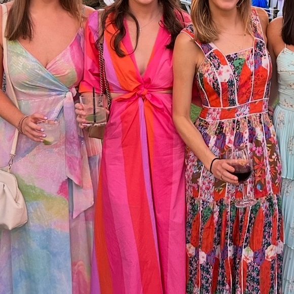 Buddy Love Dresses & Skirts - Buddy Love Pink and Orange Maxi Dress